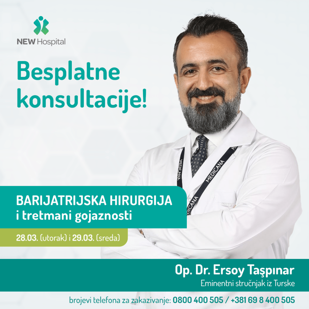 Imate problem sa gojaznošću? Opšta bolnica, New HOSPITAL dovodi eminentnog stručnjaka iz Turske za besplatne konsultacije!