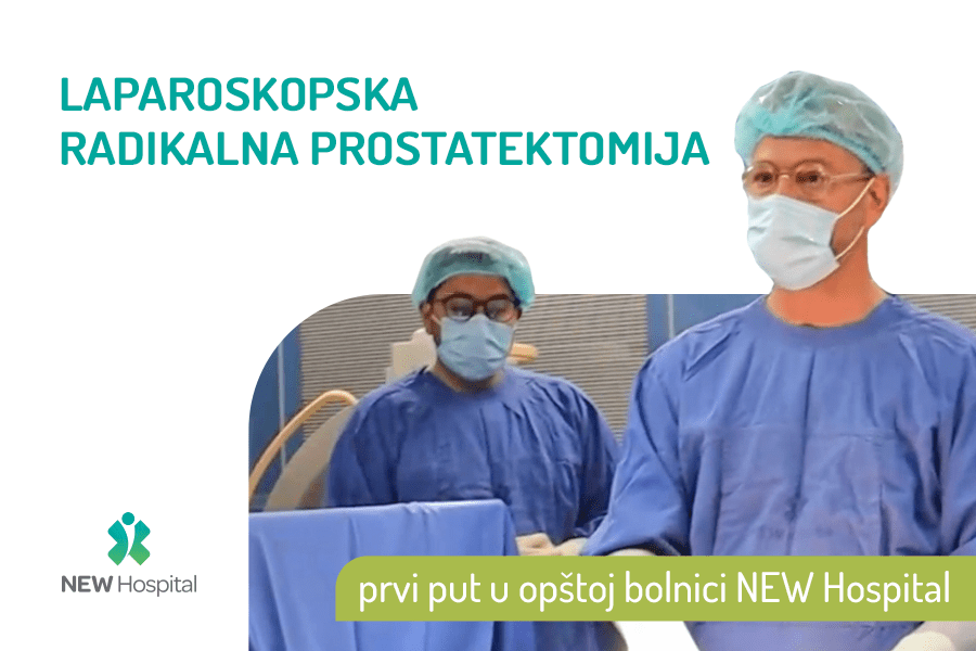 U mesecu maju smo u opštoj bolnici NEW Hospital prvi put izveli Laparoskopsku radikalnu prostatektomiju