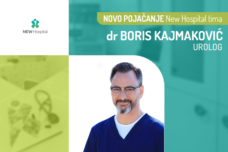 Novo pojačanje u NEW Hospitalu – Dr Boris Kajmaković, istaknuti urolog