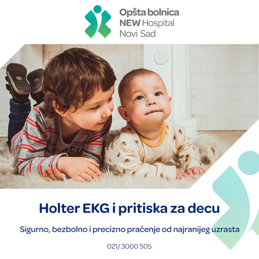 Holter EKG i Holter pritiska za decu – sigurno, bezbolno i precizno praćenje u Opštoj bolnici NEW Hospital