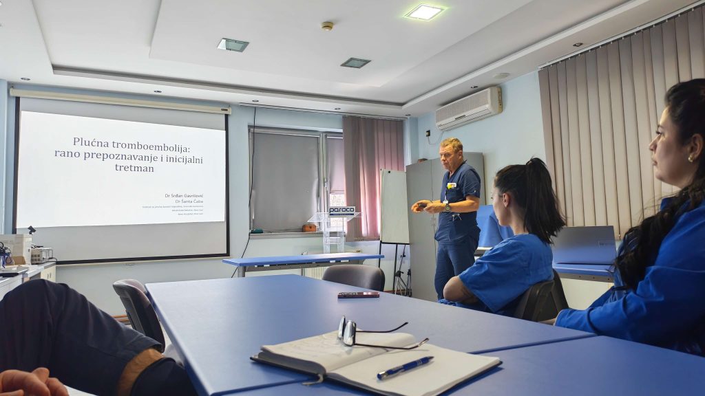 Plućna tromboembolija: rano prepoznavanje i inicijalni tretman – edukacija za osoblje OB NEW Hospital
