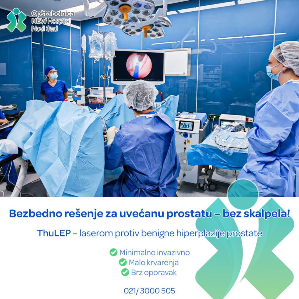 ThuLEP – Revolucionarno i beskrvno lečenje uvećane prostate u Novom Sadu